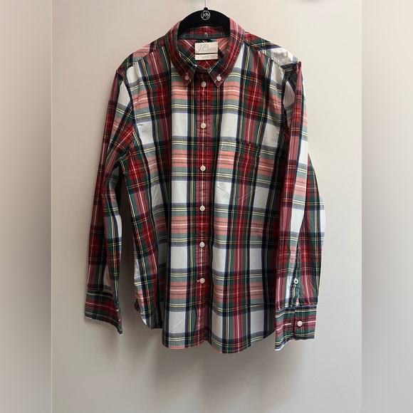 J. CREW Women’s  Multicolor Plaid Button Down Shirt - size 2 - Picture 7 of 8